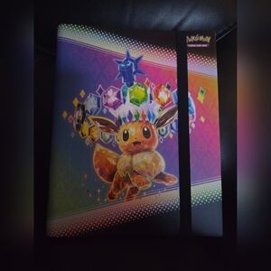 Pokemon Prismatic Evolutions Eevee 9 Pocket Binder